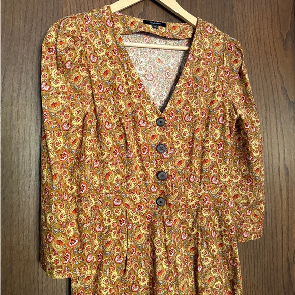 Madewell Floral Paisley Corduroy Jumpsuit - Picture 1 of 15